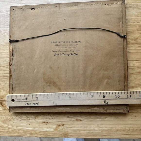 VTG Walter Parke Original Drawing Memphis Levee Paddle Wheeler Boat 4" x 3" - Picture 5 of 8